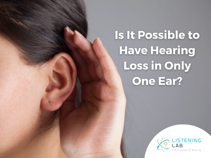 hearing loss in one ear